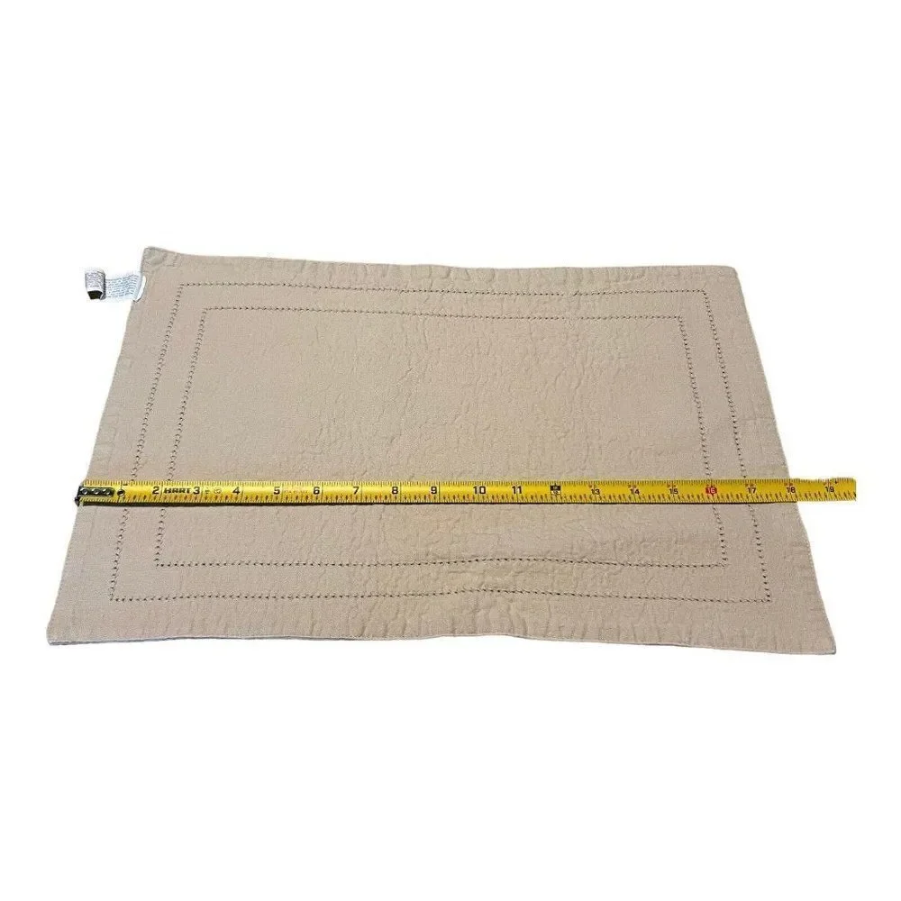 Beach Sand Color Pier 1 Imports Place Mats (6) And Napkins (6) Tan Brown Lot Set